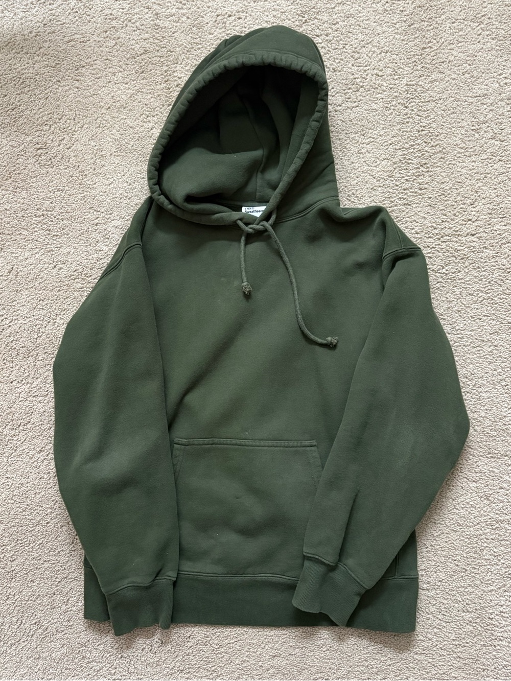 Aritzia Boyfriend Fit Green Sweatfleece Hoodie Size XS